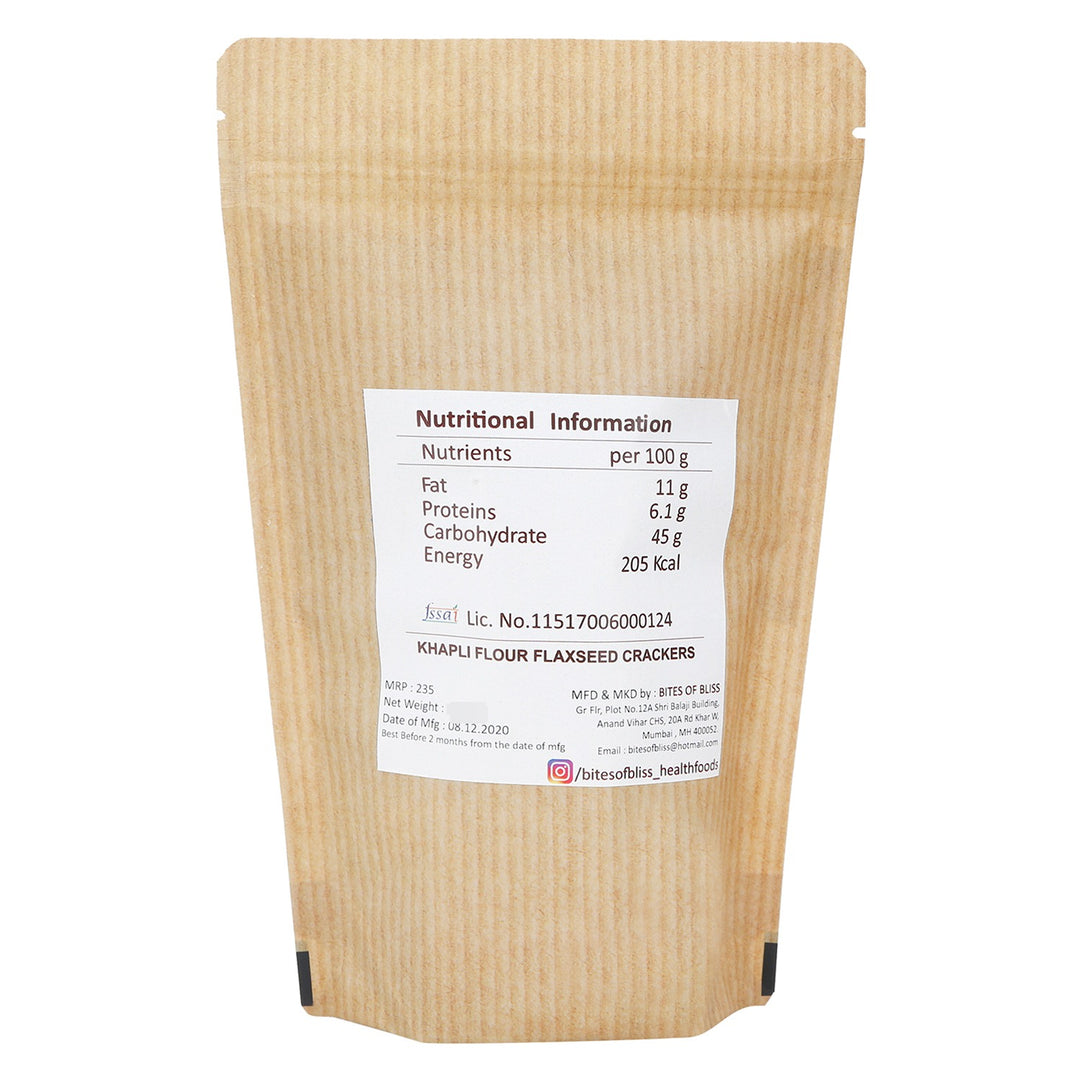Khapli Flaxseed Crackers
