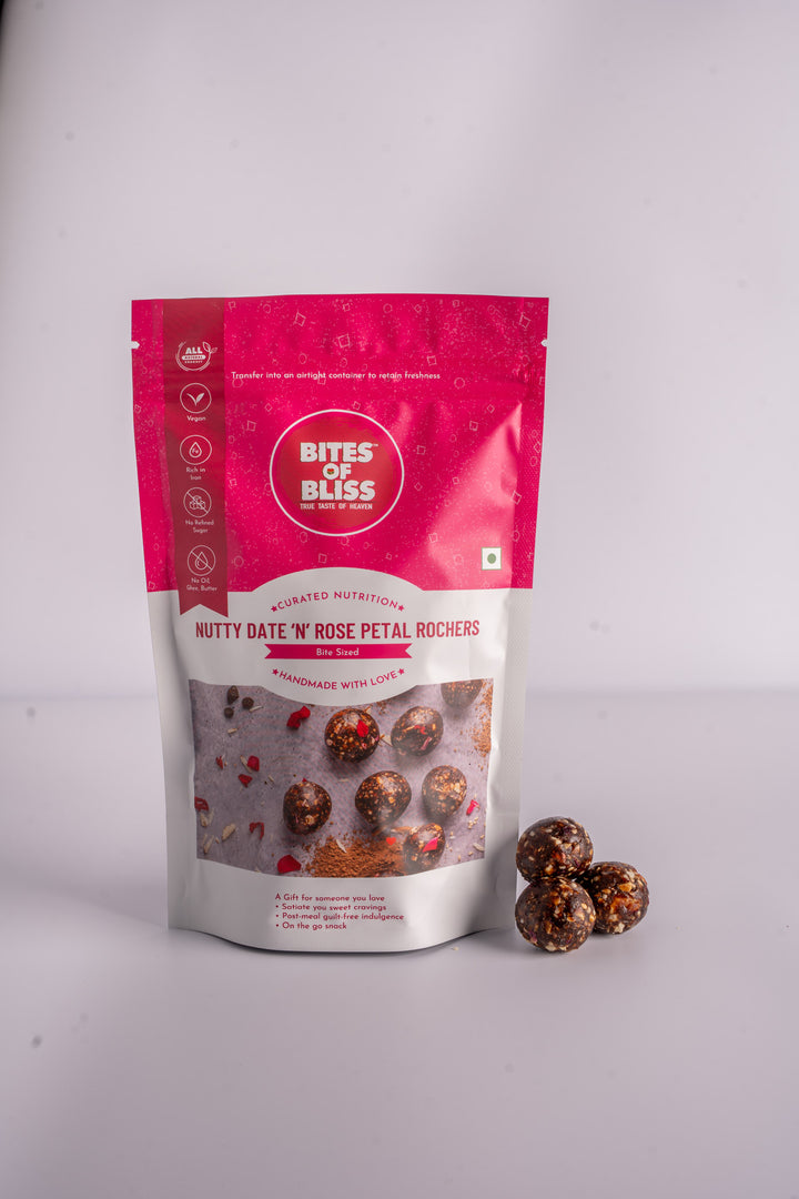 Nutty Date Rose Rochers