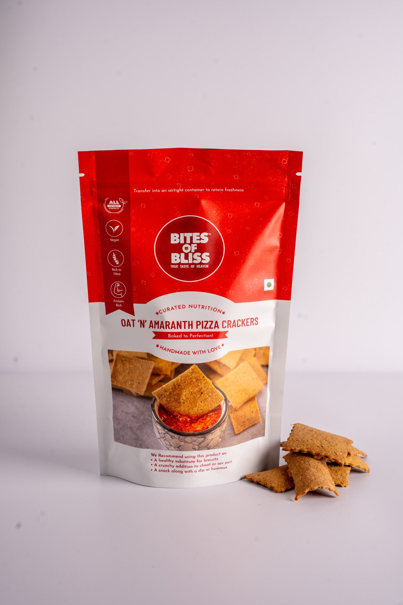 Oat N Amaranth Pizza Crackers – Bites Of Bliss
