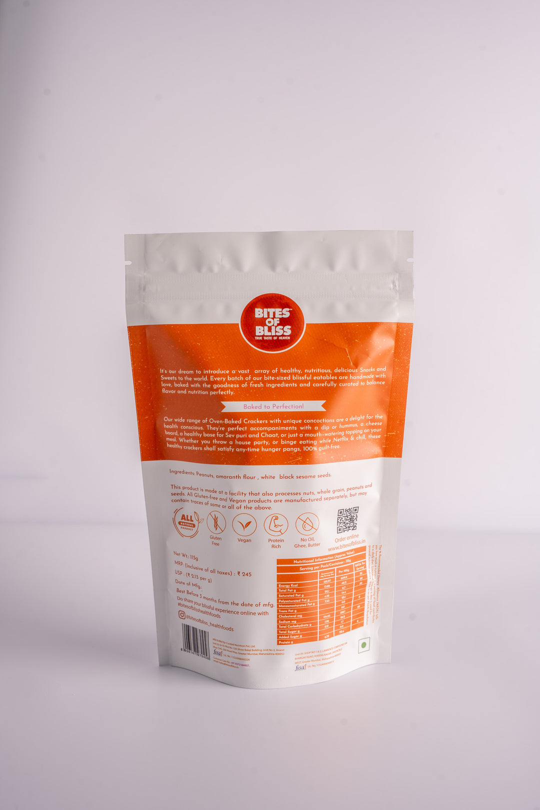 Peanut Sesame Crackers