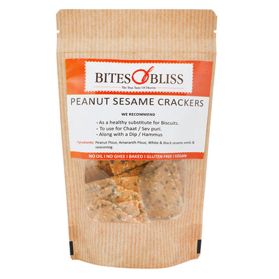 Peanut Sesame Crackers