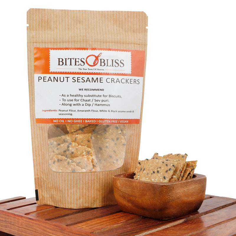 Peanut Sesame Crackers