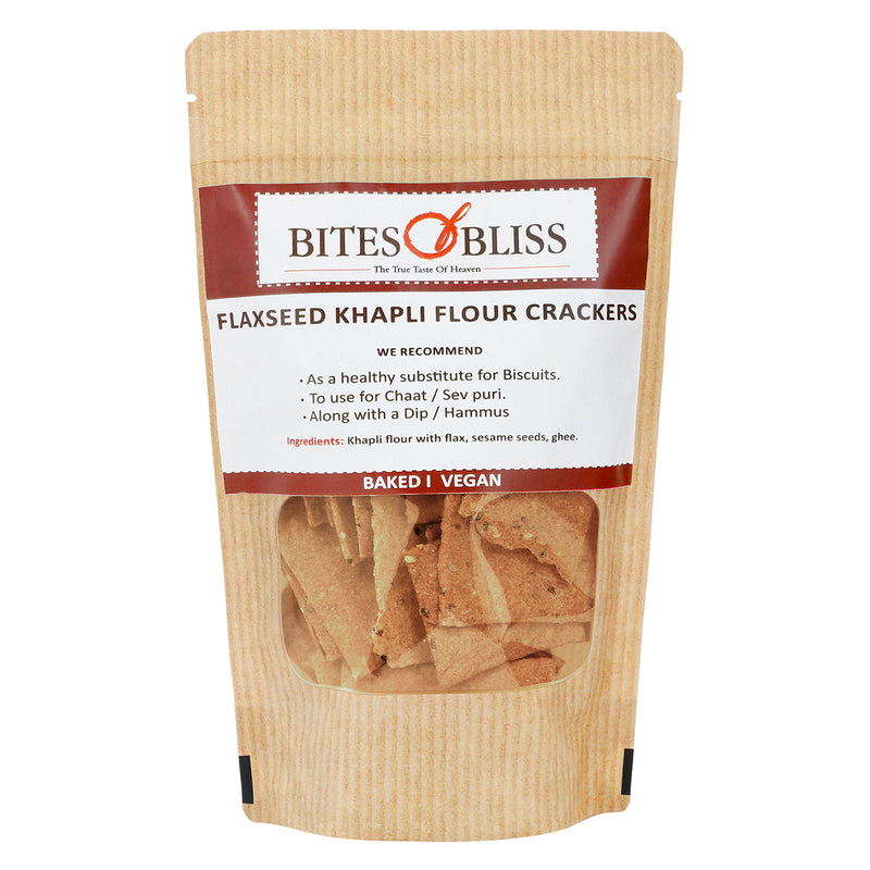 Khapli Flaxseed Crackers
