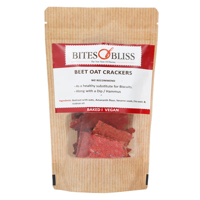 Beet Oat Crackers