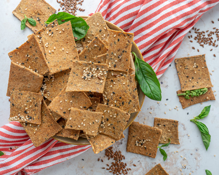 Khapli Flaxseed Crackers