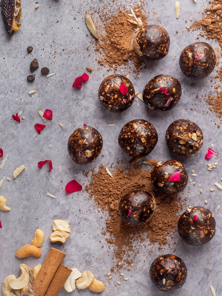 Nutty Date Rose Rochers
